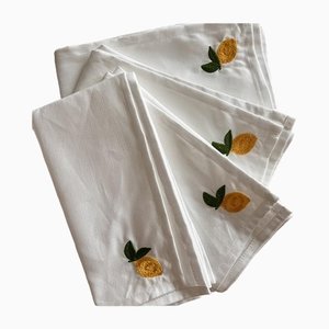 Asciugamani Lemons di Popolo, set di 4