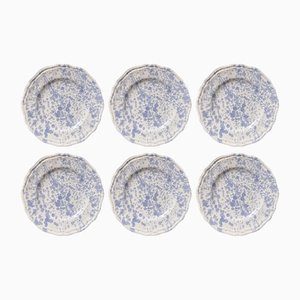 Points Bleu Ciel Dinner Plates from Popolo, Set of 6