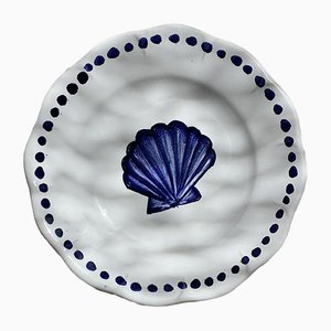 Flat Blue Shells from Popolo, Set of 4