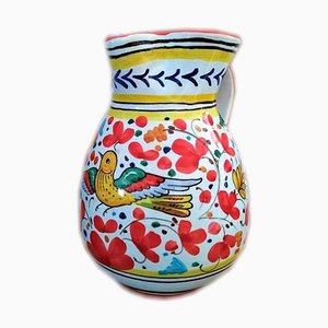 Red Bird Flowers Carafe from Popolo