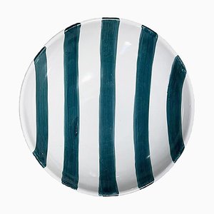Green Striped Salad Bowl by Popolo