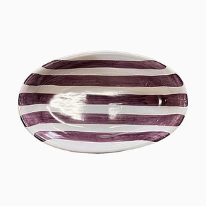 Hollow Oval Dish in Purple from Popolo, Set of 6
