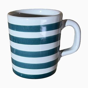 Green Striped Mug by Popolo