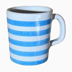 Mug with Turquoise Stripes by Popolo
