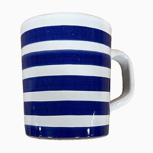 Blue Striped Mug by Popolo