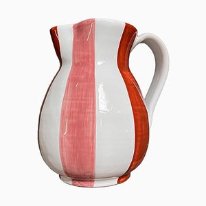 Carafe Rayures Rayures Rose et Rouge par Popolo
