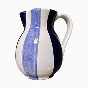 Blue Stripes Carafe from Popolo