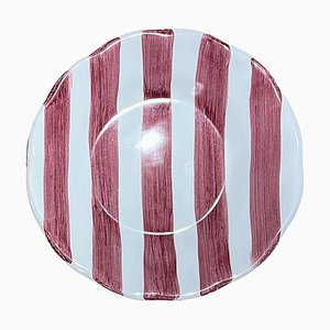 Red Striped 16cm Plate by Popolo