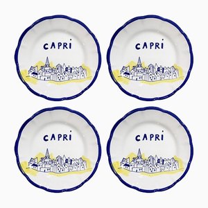 Assiettes Capri de Popolo, Set de 4