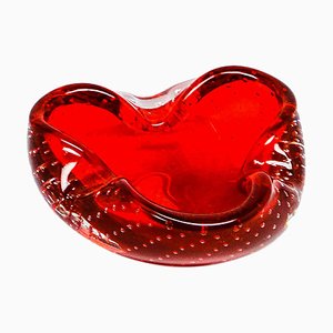 Sommerso Murano Glass Bowl by G. Ferro, Italy, 1950s