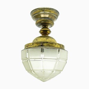 Lampe à Suspension Style Art Nouveau, Autriche-Hongrie, Début 20ème Siècle