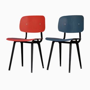 Revolt Chairs by Friso Kramer for Ahrend de Cirkle, 1950s, Set of 2