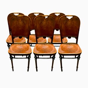 Modell 215 Stühle von Khon für Thonet, 1906, 6er Set