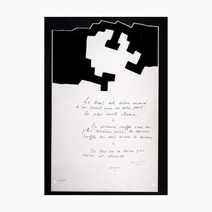 Eduardo Chillida, Composition with Poem di Edmond Jabes, 1975