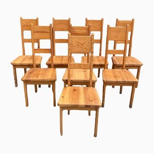 Swedish Pine Chairs By Roland Wilhelmsson for Karl Andersson & Söner, 1960s, Set of 8
