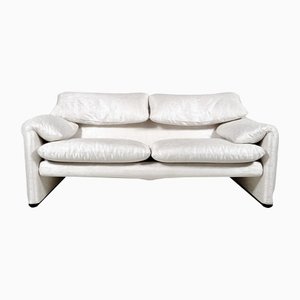 Maralunga 2-Sitzer Sofa von Vico Magistretti für Cassina, 1970er