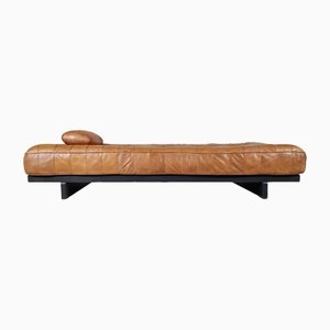Cognac Patchwork Leather DS-80 Daybed from de Sede, 1970s