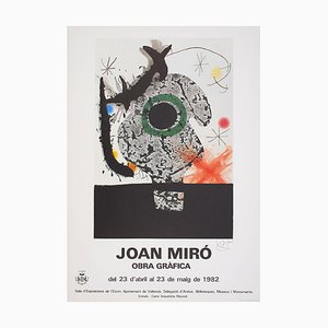 Joan Miró, Obra Grafica, 1982, Poster della mostra