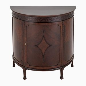 Demi Lune Side Cabinet in Mahogany by Hepplewhite