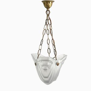 Art Deco Hanging Lamp by Degué