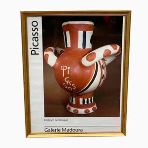 Affiche Galerie Madoura Picasso Editions Céramiques, Vallauris, France, Encadrée