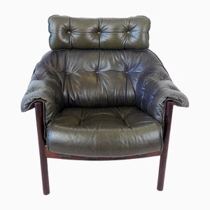 Leather Coja Lounge Chair by Sven Ellekaer
