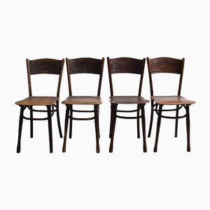 Bistro Chairs from Thonet, 1930s, Set of 4