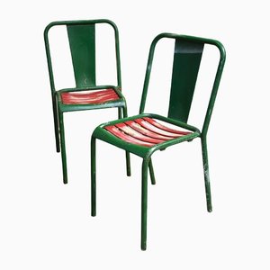 Vintage T4 Stühle von Tolix, 1960er, 2er Set