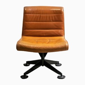 Camel Leather Office Chair by Richard Sapper for Knoll