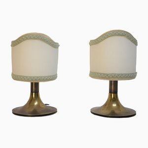 Brass Lamps, Italy, 1960s, Set of 2
