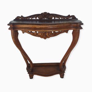 Regency Wooden Console with Ruler, 1900s