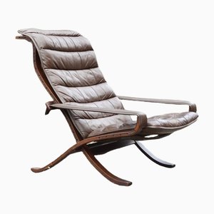 Large Vintage Flex Folding Lounge Chair by Ingmar Relling for Westnofa