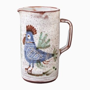 Jarra francesa vintage de cerámica de Le Mûrier, años 60