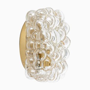 Small Amber Bubble Glass Sconce by Helena Tynell for Limburg, Germany