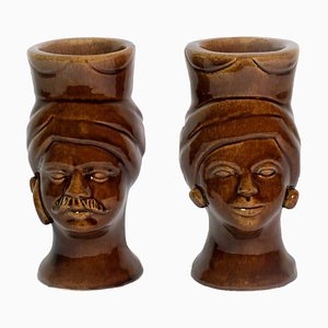 H14 Griffin & Mata Vases from Crita Ceramiche, Set of 2