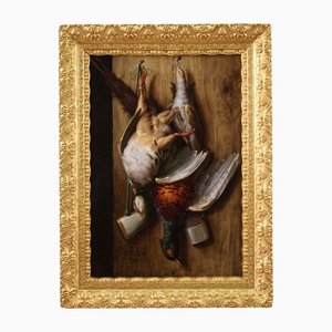 Giuseppe Falchetti, Natura morta, fine XIX secolo, Olio su tela, Incorniciato