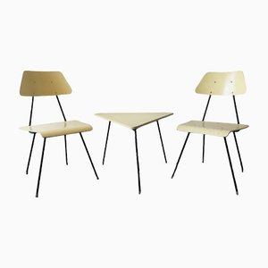 Chairs and Side Table by Rob Parry for Dico, Netherlands, 1950s, Set of 3