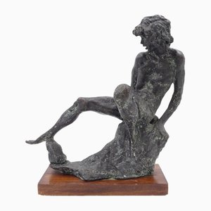 Augusto Murer, Boy on the Rock, 1983, Bronze