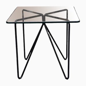 Lounge Coffee Table in Crystal & Iron