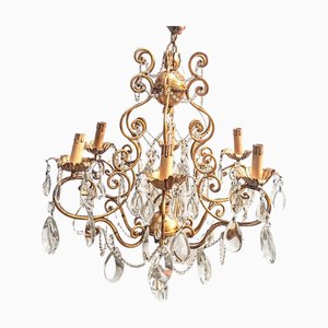 Chandelier with Crystals & Six Arms