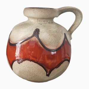 Keramik Fat Lava 484-21 Vase für Scheurich, West-Germany, 1970er