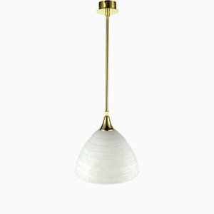 Gilt Brass Suspension Lamp from Honsel Leuchten