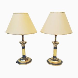 Table lamps with Columns, 1960s, Set of 2