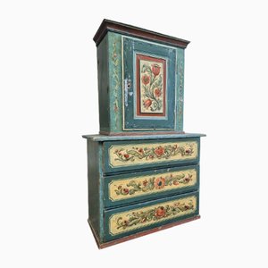 Antique French Hand-Painted Cabinet, Provence