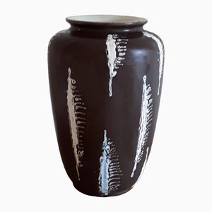 Vintage Brown Ceramic Vase, 1970s