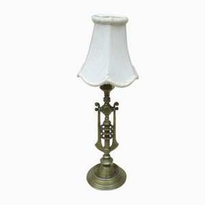 Lampada da tavolo Art Nouveau in bronzo