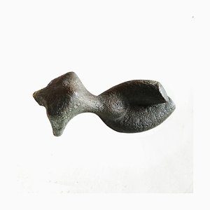 Abstract Female Nude Paperweight in Bronze Glaze