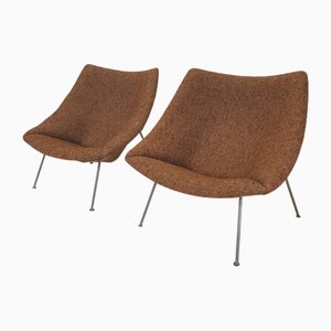 Oyster Stühle von Pierre Paulin für Artifort, 1960er, 2er Set