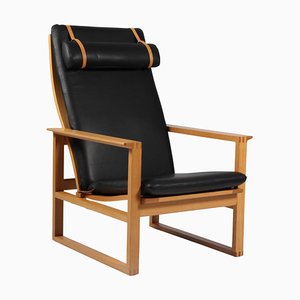 2254 Sled Chair aus Eiche von Børge Mogensen für Fredericia, Dänemark, 1956