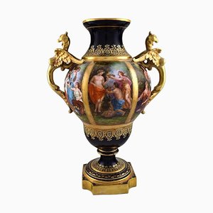 Colossal Porcelain Vase with Classicist Motifs